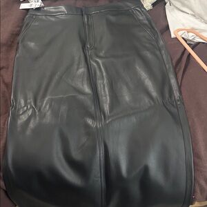 Black Leather Skirt
